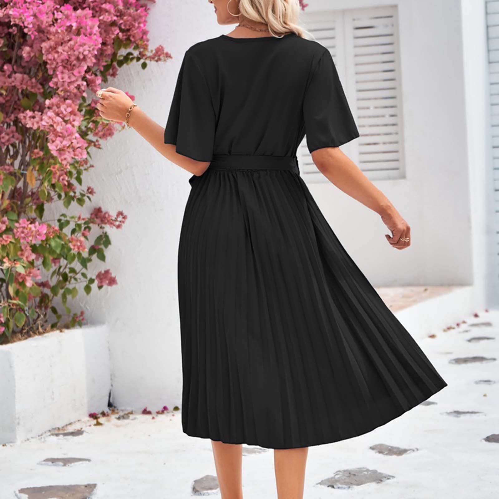 womens black dress for funeral